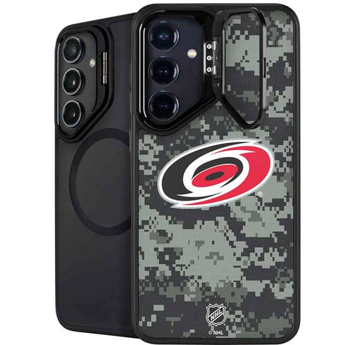 NHL Carolina Hurricanes Camo Galaxy S26 Plus Kickstand Case