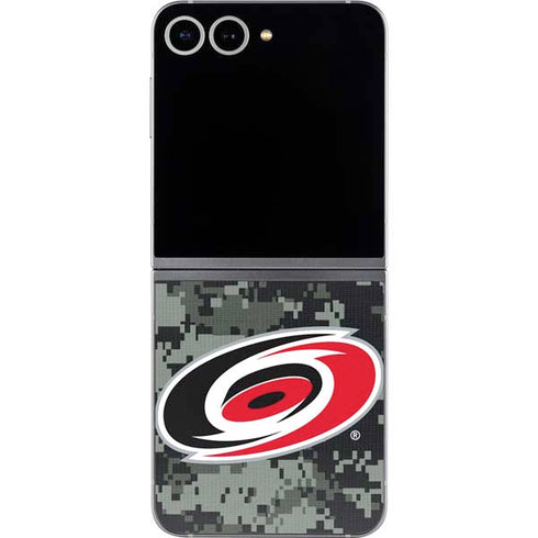 NHL Carolina Hurricanes Camo Galaxy Z Flip6 Skin