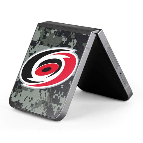 NHL Carolina Hurricanes Camo Galaxy Z Flip6 Skin