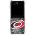 NHL Carolina Hurricanes Camo Galaxy Z Flip6 Clear Case