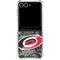 NHL Carolina Hurricanes Camo Galaxy Z Flip7 Clear Case