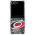 NHL Carolina Hurricanes Camo Galaxy Z Flip7 Clear Case