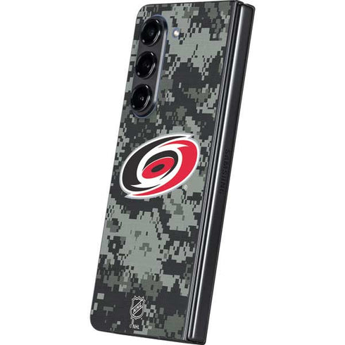 NHL Carolina Hurricanes Camo Galaxy Z Fold5 5G Skin