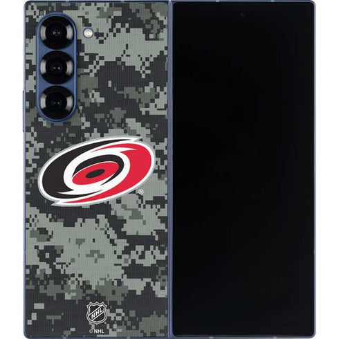 NHL Carolina Hurricanes Camo Galaxy Z Fold6 Skin