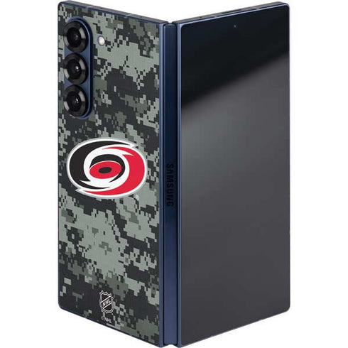 NHL Carolina Hurricanes Camo Galaxy Z Fold6 Skin