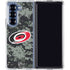 NHL Carolina Hurricanes Camo Galaxy Z Fold7 Clear Case