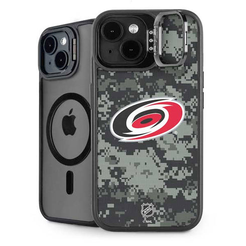 NHL Carolina Hurricanes Camo iPhone 14 Plus Kickstand Case