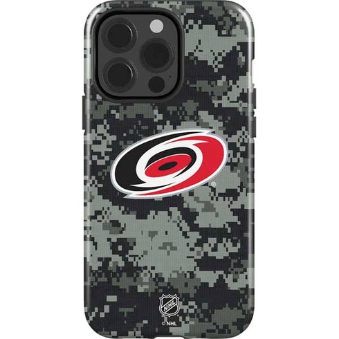 NHL Carolina Hurricanes Camo iPhone 15 Pro Impact Case