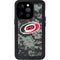 NHL Carolina Hurricanes Camo iPhone 15 Pro Waterproof Case