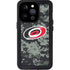 NHL Carolina Hurricanes Camo iPhone 15 Pro Waterproof Case