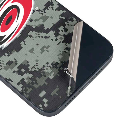 NHL Carolina Hurricanes Camo iPhone 15 Skin