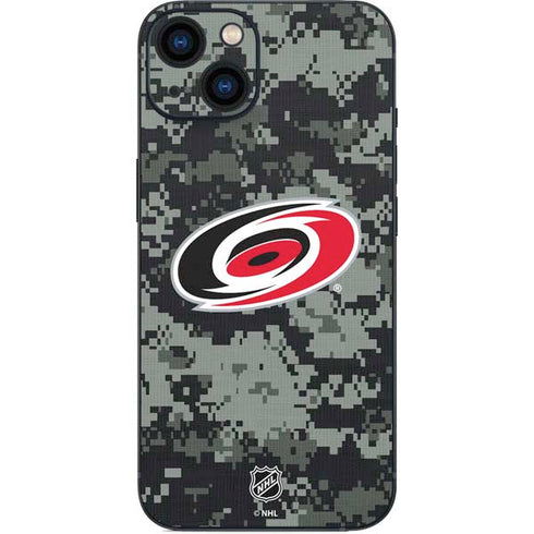 NHL Carolina Hurricanes Camo iPhone 15 Skin