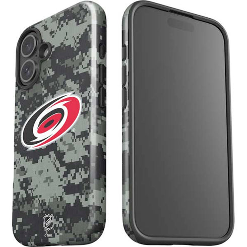 NHL Carolina Hurricanes Camo iPhone 16 Impact Case