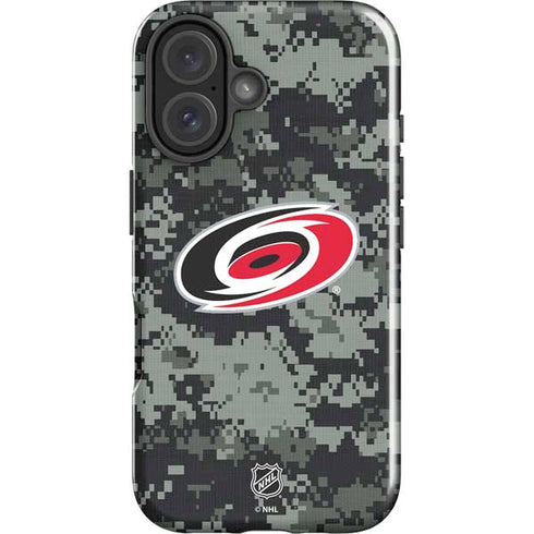 NHL Carolina Hurricanes Camo iPhone 16 Plus Impact Case