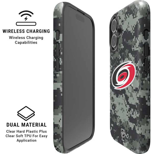NHL Carolina Hurricanes Camo iPhone 16 Plus Magsafe Impact Case