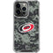 NHL Carolina Hurricanes Camo iPhone 16 Pro Clear Case