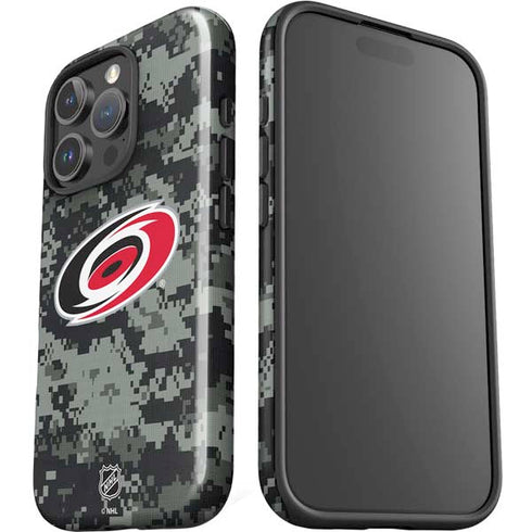 NHL Carolina Hurricanes Camo iPhone 16 Pro Impact Case