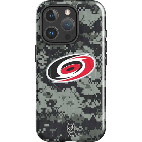 NHL Carolina Hurricanes Camo iPhone 16 Pro Magsafe Impact Case