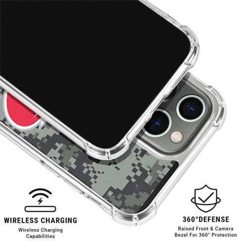 NHL Carolina Hurricanes Camo iPhone 16 Pro Max Clear Case