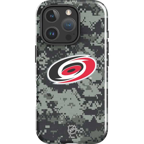 NHL Carolina Hurricanes Camo iPhone 16 Pro Max Impact Case
