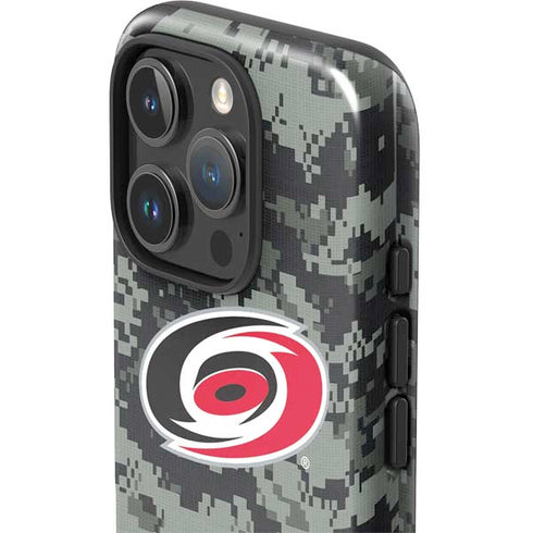 NHL Carolina Hurricanes Camo iPhone 16 Pro Max Impact Case