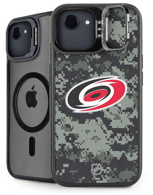 NHL Carolina Hurricanes Camo iPhone 16e Kickstand Case