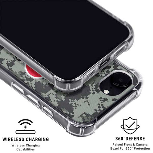 NHL Carolina Hurricanes Camo iPhone 16e Clear Case