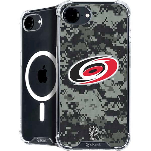 NHL Carolina Hurricanes Camo iPhone 16e MagSafe Case
