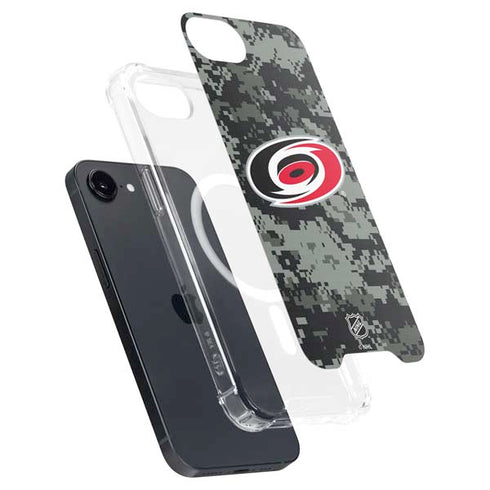 NHL Carolina Hurricanes Camo iPhone 16e MagSafe Case