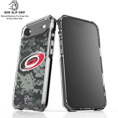 NHL Carolina Hurricanes Camo iPhone 17 Air Clear Case