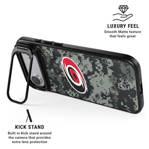 NHL Carolina Hurricanes Camo iPhone 17 Air Kickstand Case