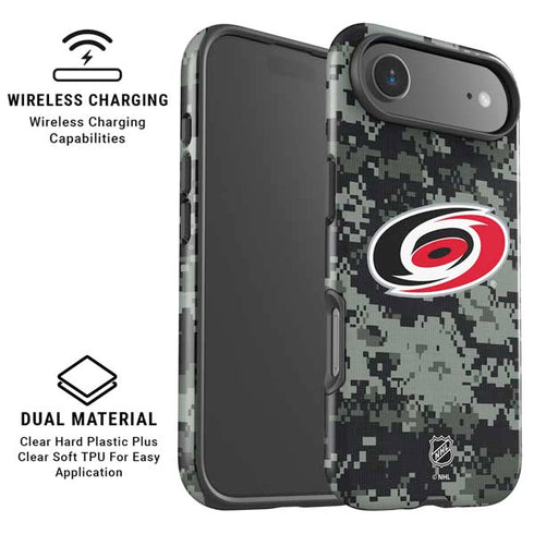 NHL Carolina Hurricanes Camo iPhone 17 Air Magsafe Impact Case