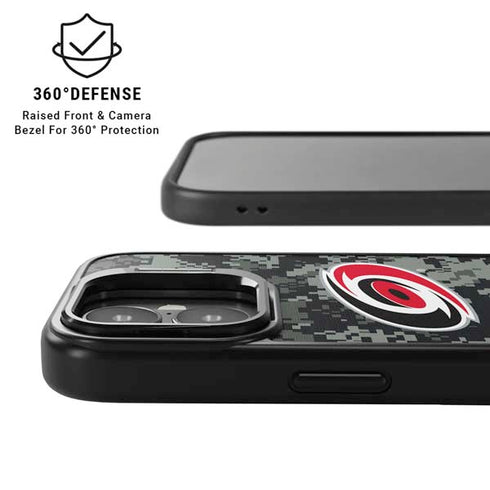 NHL Carolina Hurricanes Camo iPhone 17 Kickstand Case