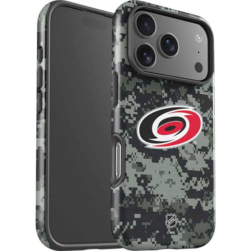NHL Carolina Hurricanes Camo iPhone 17 Pro Impact Case