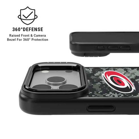 NHL Carolina Hurricanes Camo iPhone 17 Pro Kickstand Case