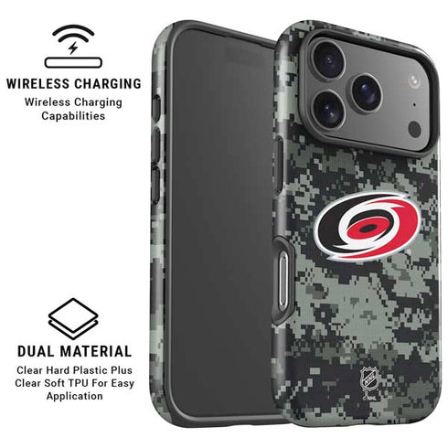 NHL Carolina Hurricanes Camo iPhone 17 Pro Magsafe Impact Case
