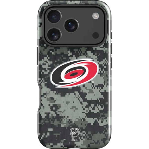 NHL Carolina Hurricanes Camo iPhone 17 Pro Max Impact Case