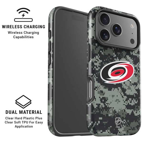 NHL Carolina Hurricanes Camo iPhone 17 Pro Max Magsafe Impact Case