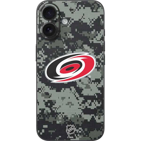 NHL Carolina Hurricanes Camo iPhone 17 Skin