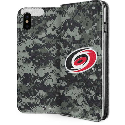 NHL Carolina Hurricanes Camo iPhone 8 Folio Case