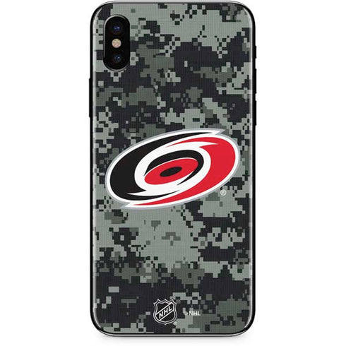 NHL Carolina Hurricanes Camo iPhone XS Max Skin