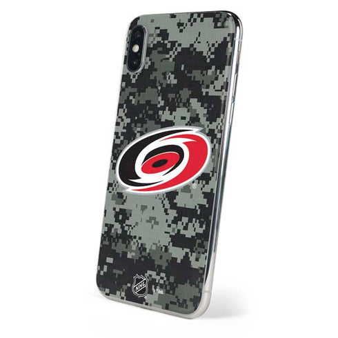 NHL Carolina Hurricanes Camo iPhone XS Max Skin