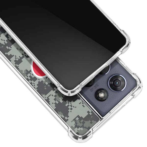 NHL Carolina Hurricanes Camo Moto G 5G (2025) Clear Case