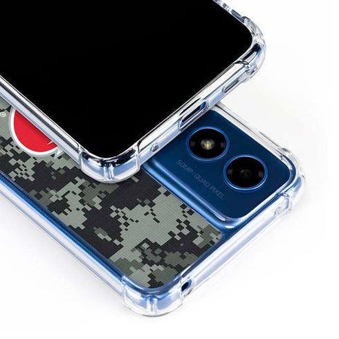 NHL Carolina Hurricanes Camo Moto G 5G (2024) Clear Case
