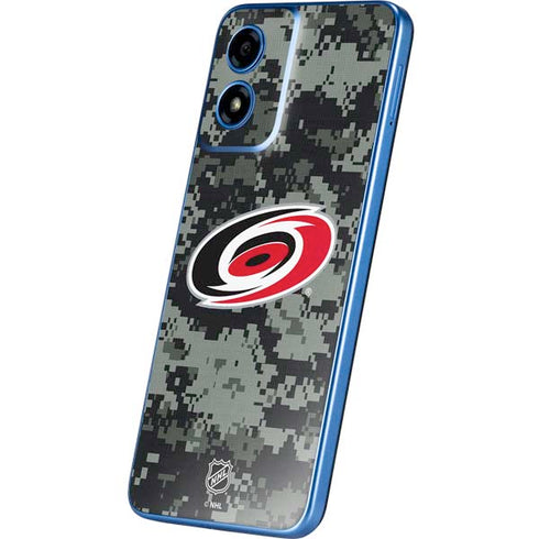 NHL Carolina Hurricanes Camo Moto G Play 4G (2024) Skin