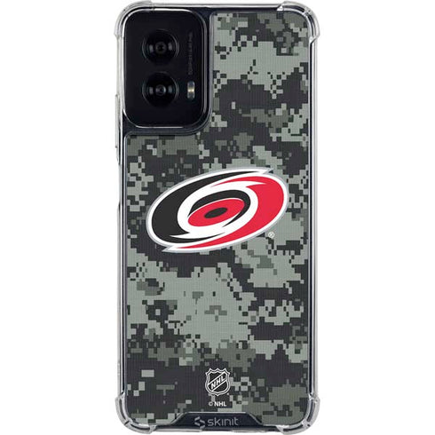 NHL Carolina Hurricanes Camo Moto G Power 5G (2024) Clear Case