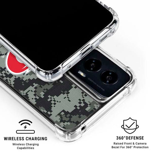 NHL Carolina Hurricanes Camo Moto G Power 5G (2024) Clear Case