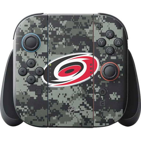 NHL Carolina Hurricanes Camo Nintendo Switch 2 (2025) with Joy-Con Skin