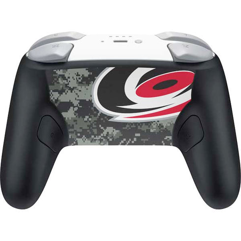 NHL Carolina Hurricanes Camo Nintendo Switch 2 (2025) Pro Controller Skin