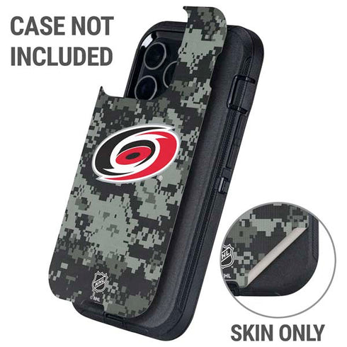 NHL Carolina Hurricanes Camo Otterbox Defender iPhone Skin